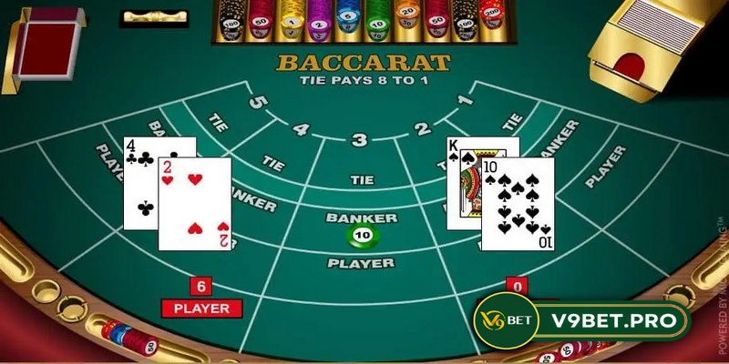 Baccarat tại V9bet là một trò chơi bài cổ điển