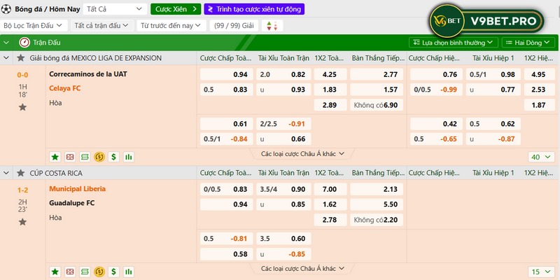 Nhà cái luôn đưa ra mức cược chấp bóng đá rất hấp dẫn